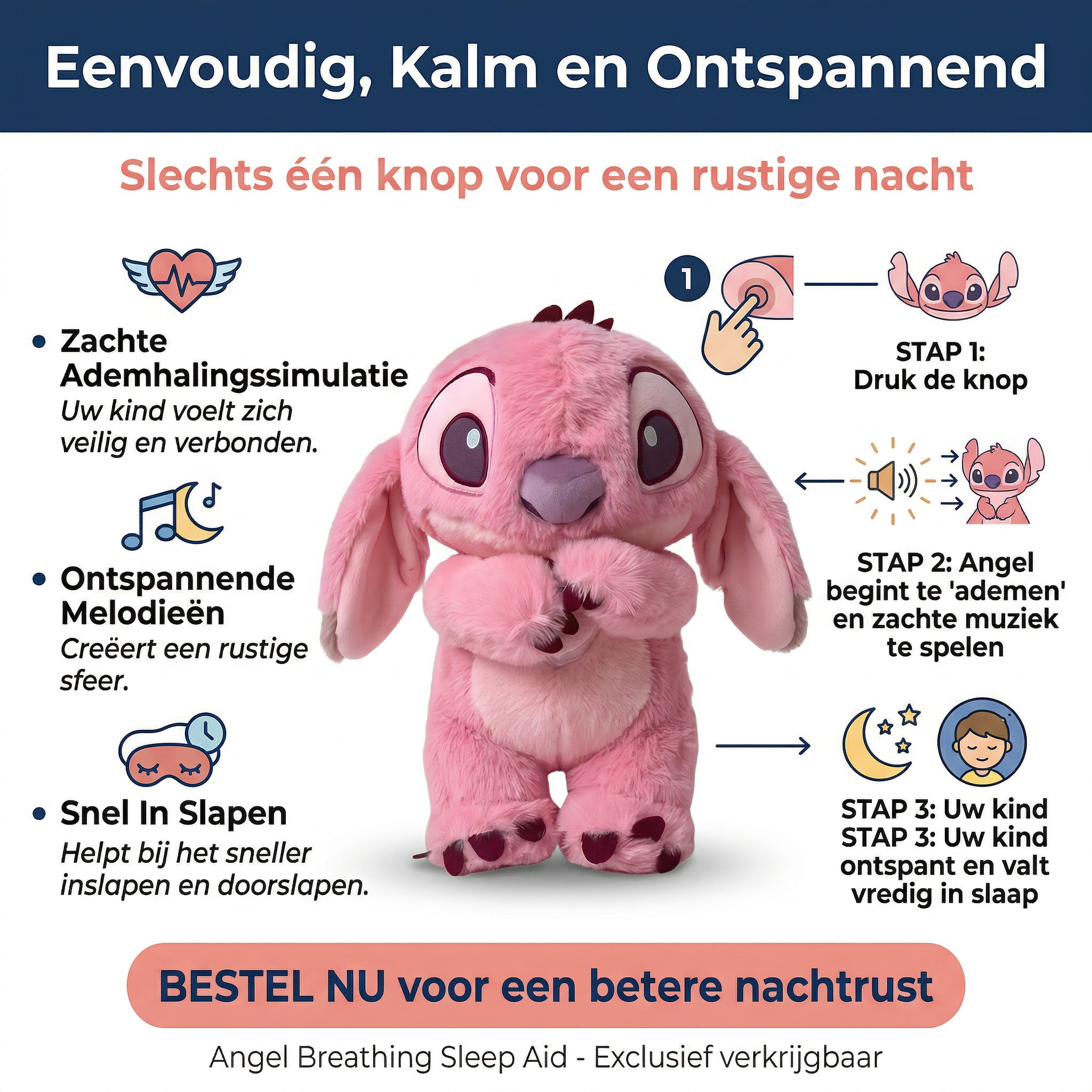 SleepyHug™ Kalmerende Knuffel