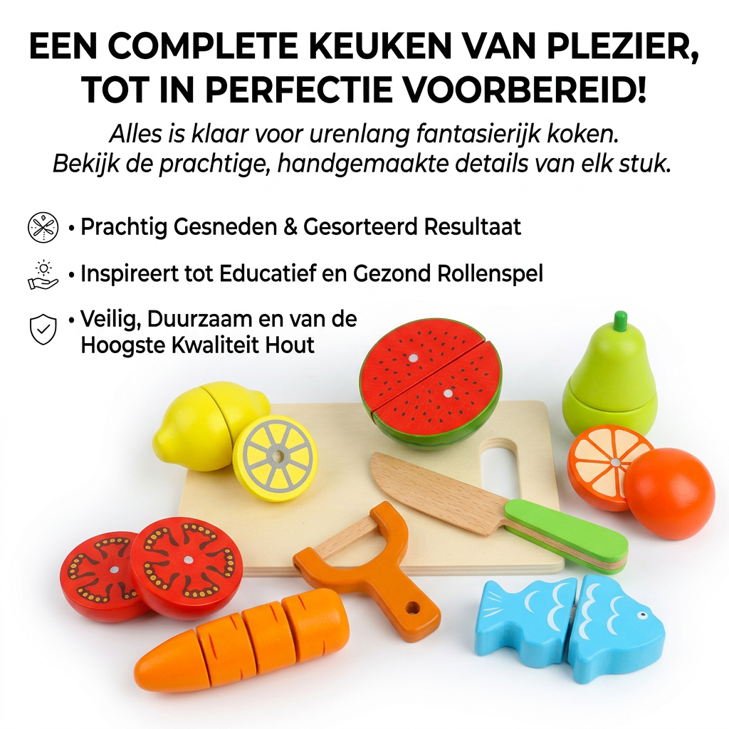LittleChef™ Houten Keukenset