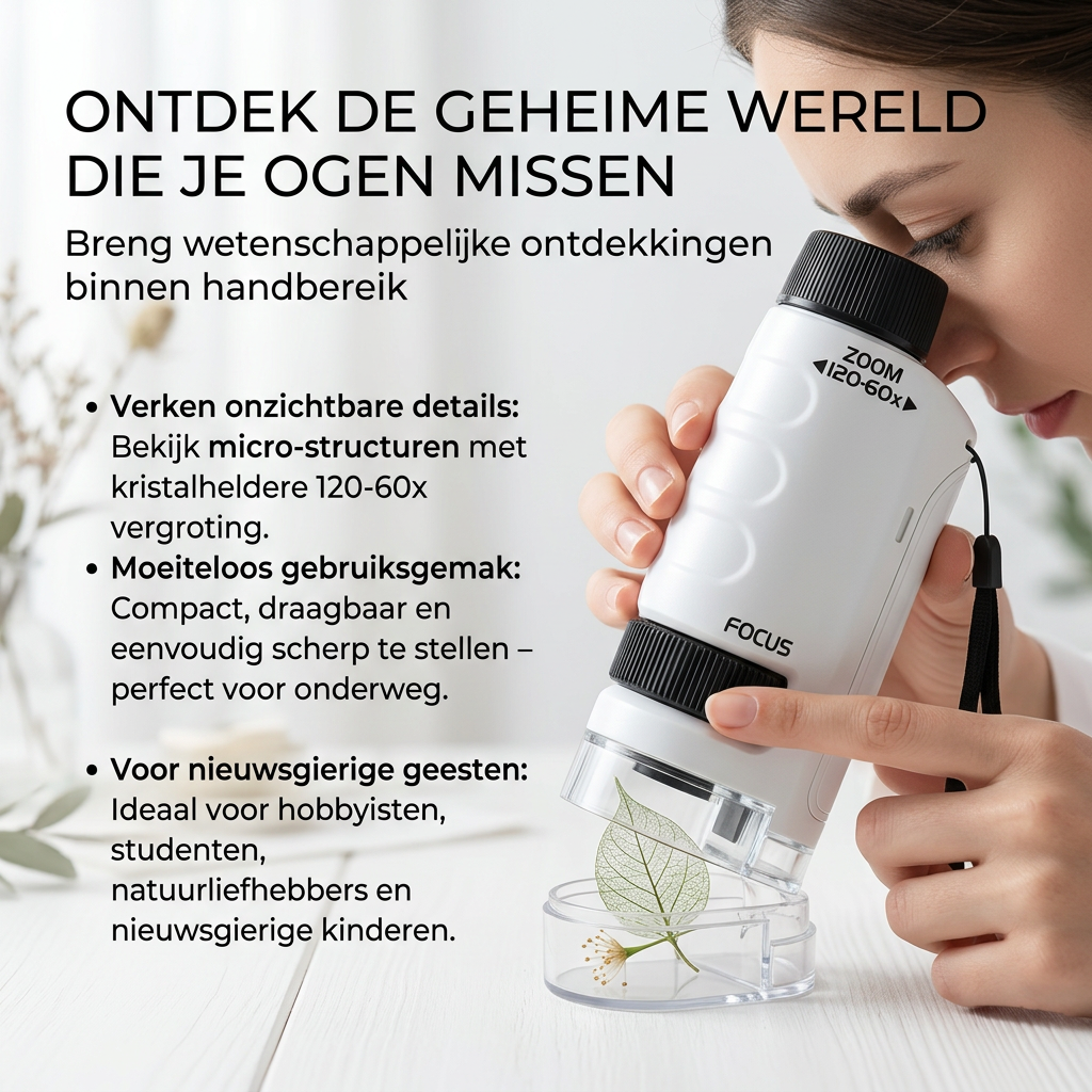 PocketScope⢠Draagbare Microscoop