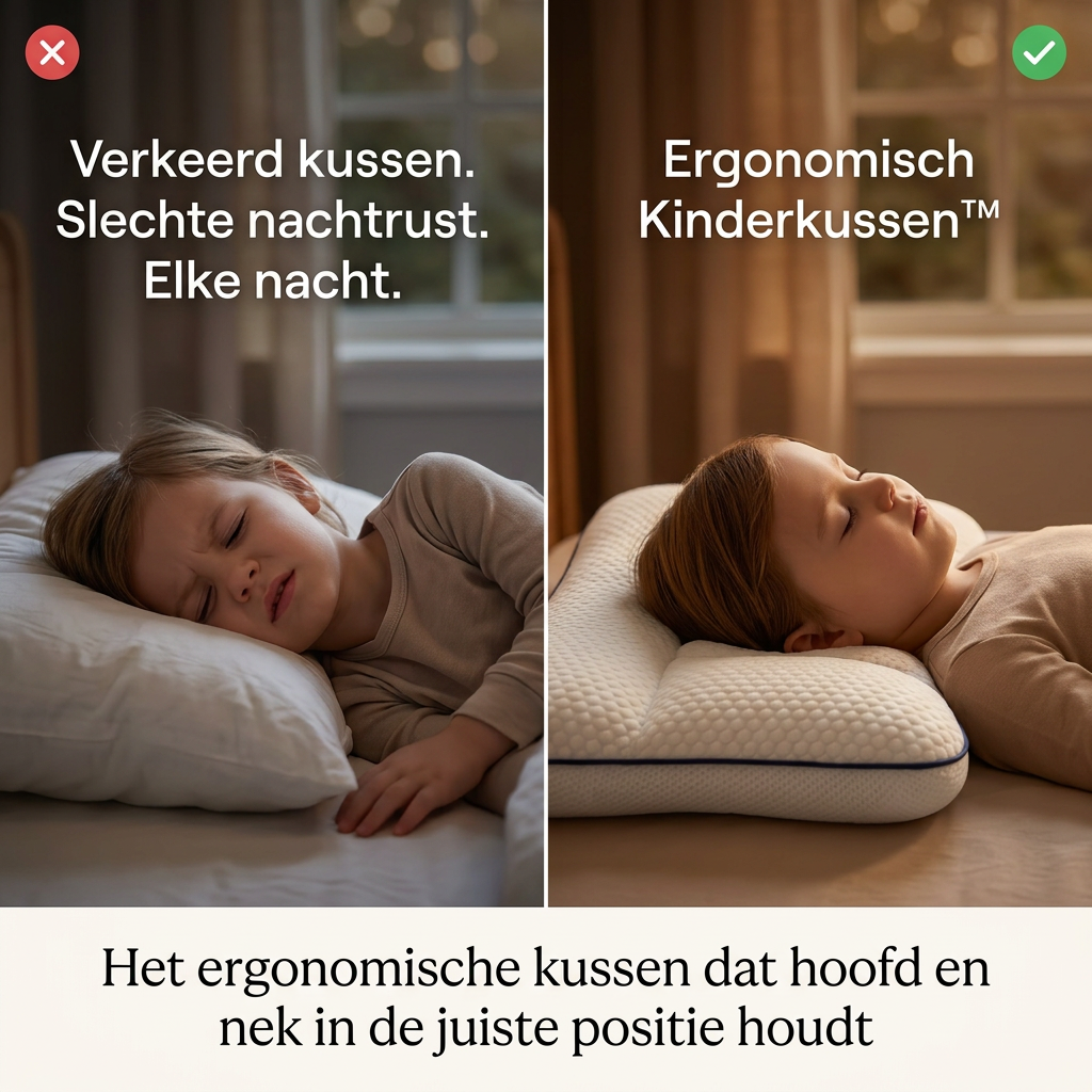 Ergonomisch Kinderkussen™ - Eindelijk uitgerust wakker