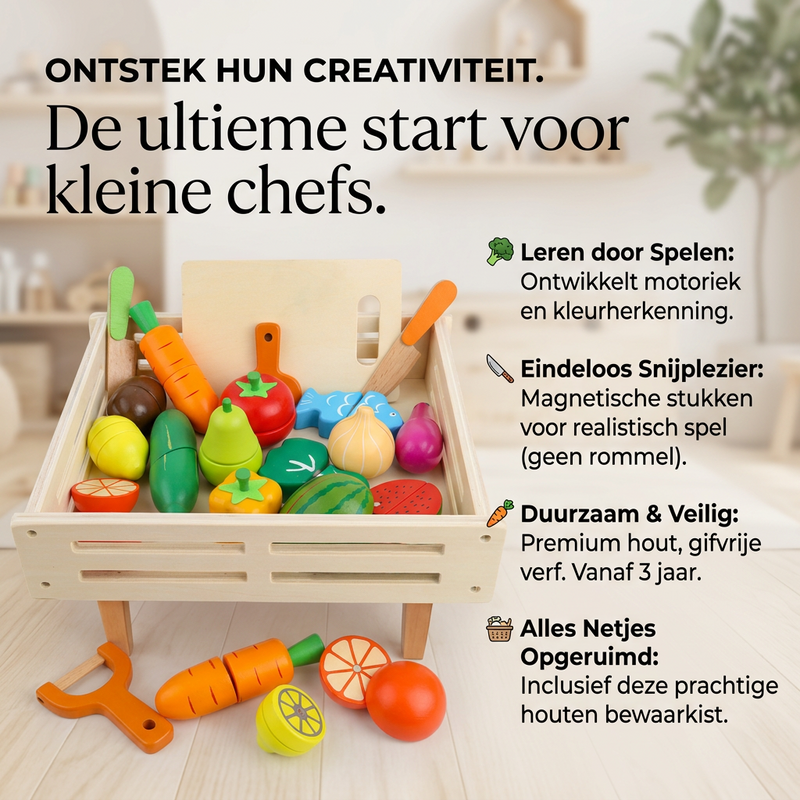 LittleChef™ Houten Keukenset