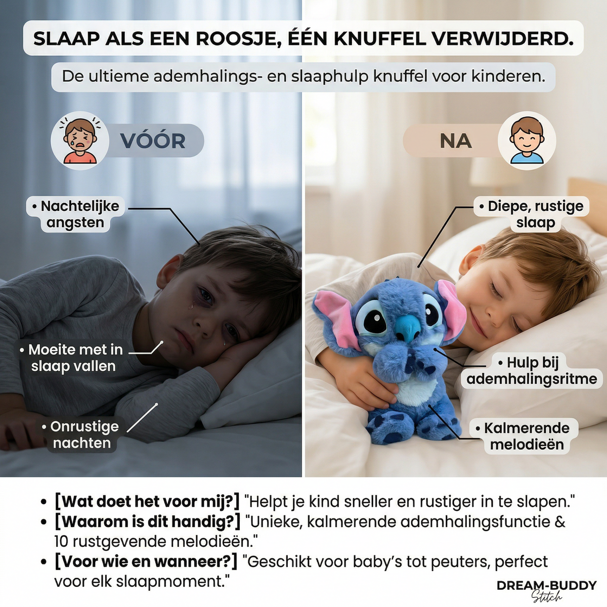 SleepyHug™ Kalmerende Knuffel