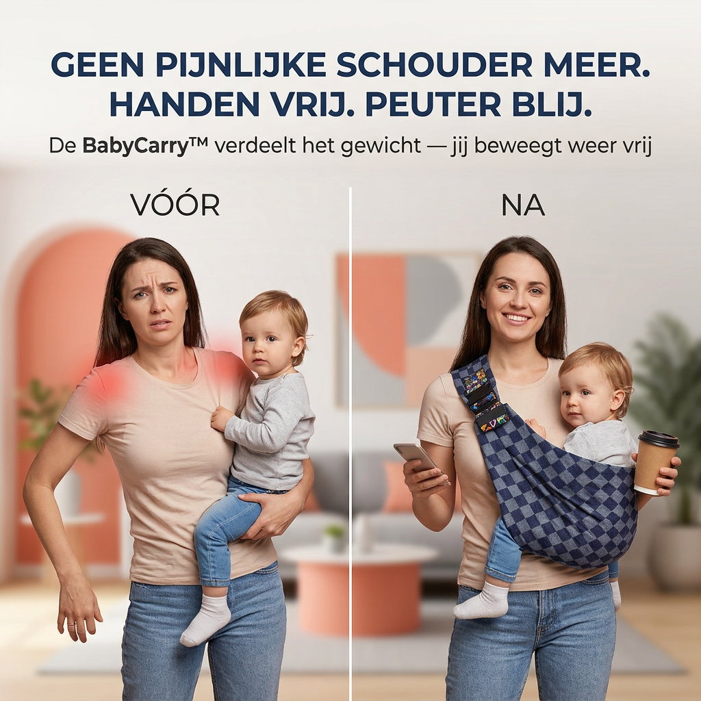 BabyCarry™ Verstelbare draagzak - Handen vrij. Baby dichtbij.